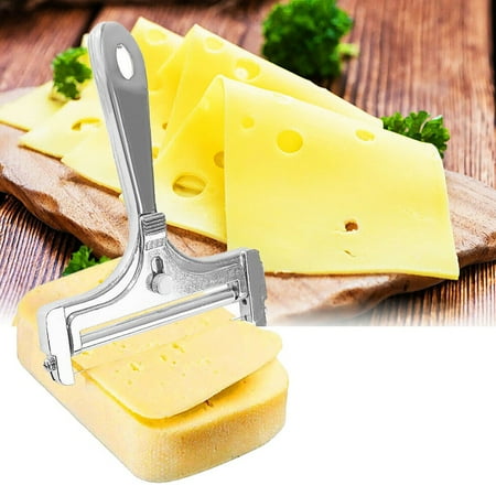 1Pc Adjustable Wire Cheese Slicer Stainless Steel Thickness Cheese Slicer Cutter replacement Kitchen Cooking Tool for Soft Semi-hard Hard Cheeses
1Pc Adjustable Wire Cheese Slicer Stainless Steel Thickness Cheese Slicer Cutter replacement Kitchen Cooking Tool for Soft Semi-hard Hard Cheeses