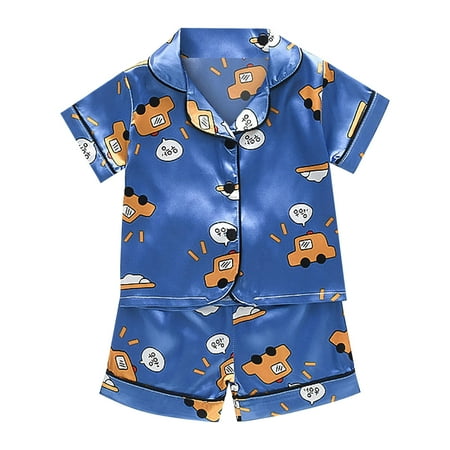 ASEIDFNSA Neutral Toddler Clothes Toddler Kids Baby Boys Girls Satin Cartoon Button Short Sleeve Shirt Tops + Shorts Pants Silk Pajamas Sleepwear Outfits Loungewear Set
ASEIDFNSA Neutral Toddler Clothes Toddler Kids Baby Boys Girls Satin Cartoon Button Short Sleeve Shirt Tops + Shorts Pants Silk Pajamas Sleepwear Outfits Loungewear Set