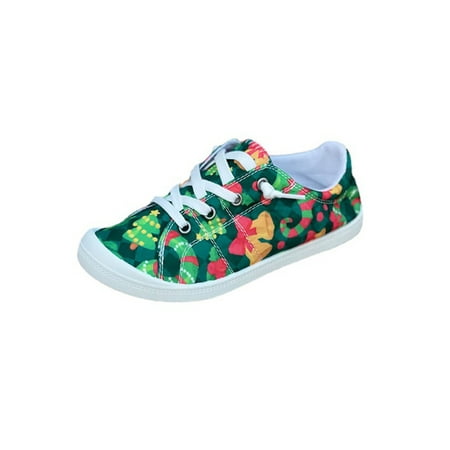 Ferndule Woman Low Top Christmas Flats Holidays Lightweight Lace Up Breathable Sneakers Christmas Tree 7.5
Ferndule Woman Low Top Christmas Flats Holidays Lightweight Lace Up Breathable Sneakers Christmas Tree 7.5