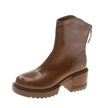 fvwitlyh Ankle Boots for Womens Wedge Booties And Boots Ladies Solid Color Leather British Style Back Zip Chunky Dress Boots for Women Low Heel
fvwitlyh Ankle Boots for Womens Wedge Booties And Boots Ladies Solid Color Leather British Style Back Zip Chunky Dress Boots for Women Low Heel