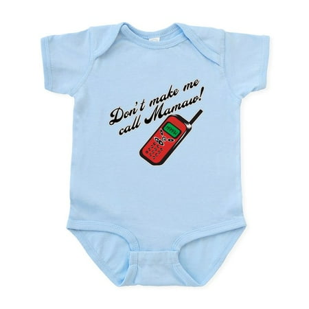 CafePress - Don t Make Me Call Mamaw! Funny Infant Bodysuit - Baby Light Bodysuit Size Newborn - 24 Months
CafePress - Don t Make Me Call Mamaw! Funny Infant Bodysuit - Baby Light Bodysuit Size Newborn - 24 Months