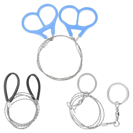 3pcs Professional Wire Ropes Stainless Steel Emergency Survival Wire Saws (Silver)
3pcs Professional Wire Ropes Stainless Steel Emergency Survival Wire Saws (Silver)
