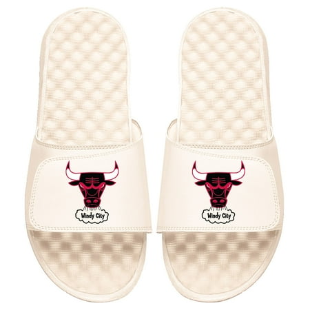 Men s ISlide Cream Chicago Bulls Slide Sandals