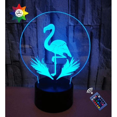 JUSTUP 3D Flamingo Night Light 16 Colors Changing USB Power Remote Control Touch Switch Decor Lamp Optical Illusion Lamp LED Table Desk Lamp Children Christmas Birthday Gift
JUSTUP 3D Flamingo Night Light 16 Colors Changing USB Power Remote Control Touch Switch Decor Lamp Optical Illusion Lamp LED Table Desk Lamp Children Christmas Birthday Gift