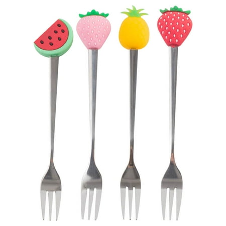 HOMEMAXS 4pcs Fruit Forks Stainless Steel Food Picks Three Prong Toothpicks Kitchen Gadget
HOMEMAXS 4pcs Fruit Forks Stainless Steel Food Picks Three Prong Toothpicks Kitchen Gadget