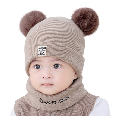 DNDKILG Baby Toddler Winter Knitted Cap Newborn Infant Beanie Faux Fur Pompom Ski Hat for Girl Boy Coffee 0-12M
DNDKILG Baby Toddler Winter Knitted Cap Newborn Infant Beanie Faux Fur Pompom Ski Hat for Girl Boy Coffee 0-12M