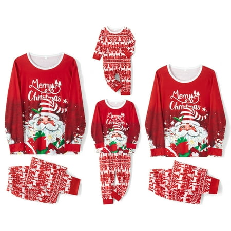 Family Matching Pajamas Set Sleepwear Christmas Santa Print Long Sleeve Tops Casual Pants Pjs
Family Matching Pajamas Set Sleepwear Christmas Santa Print Long Sleeve Tops Casual Pants Pjs