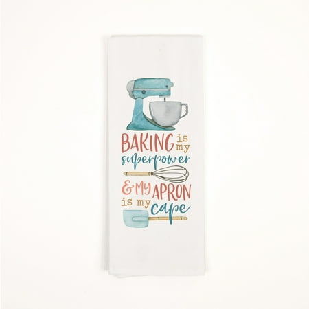 Baking Is My Superpower Classic White 28 x 16 Cotton Fabric Dish Tea Towel
Baking Is My Superpower Classic White 28 x 16 Cotton Fabric Dish Tea Towel