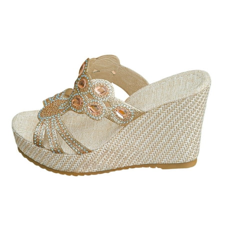 Vuygyu Ladies Summer Rhinestone Bright Leather Thick Bottom Large Size Slope Heel Sandals Slippers Neon Sandals for Women Shoes for Women Sandals Heels Tan Sandals Women Memory Foam Tie up Sandals for
Vuygyu Ladies Summer Rhinestone Bright Leather Thick Bottom Large Size Slope Heel Sandals Slippers Neon Sandals for Women Shoes for Women Sandals Heels Tan Sandals Women Memory Foam Tie up Sandals for