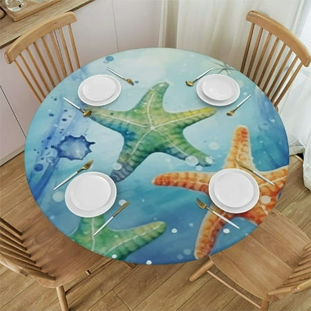 QFMY Starfish Round Tablecloth for Picnic Dining Kitchen Farmhouse 100% Polyester Fiber Various Sizes 38-42
QFMY Starfish Round Tablecloth for Picnic Dining Kitchen Farmhouse 100% Polyester Fiber Various Sizes 38-42