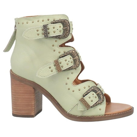Dingo Womens Ziggy Studded Open Toe Shootie Pumps Dress Casual Casual