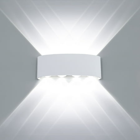 KAWELL 8W Waterproof Modern Wall Sconces LED Wall Light Up Down Aluminum Wall Lamp LED Indoor Outdoor for Bathroom Bedroom Living Room Porch Stairs Hotels Garden Pathway White 6000K
KAWELL 8W Waterproof Modern Wall Sconces LED Wall Light Up Down Aluminum Wall Lamp LED Indoor Outdoor for Bathroom Bedroom Living Room Porch Stairs Hotels Garden Pathway White 6000K