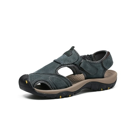 UKAP Men s Sport Sandal Closed Toe Casual Shoe Non-slip Beach Sandals Comfort Lightweight Shoes Mens Fisherman Magic Tape Gray Blue 9
UKAP Men s Sport Sandal Closed Toe Casual Shoe Non-slip Beach Sandals Comfort Lightweight Shoes Mens Fisherman Magic Tape Gray Blue 9