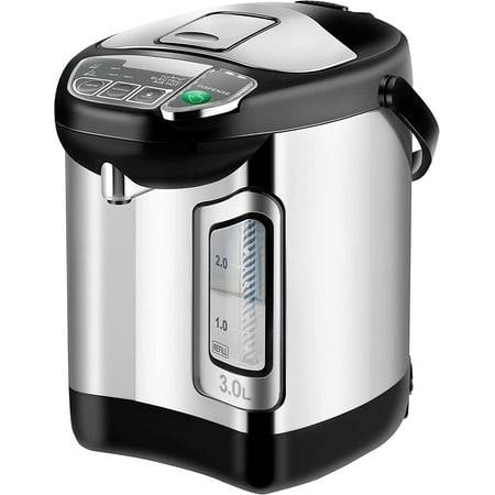 Kitchen Electric Water Boiler and Warmer - 3L/3.17 Qt Stainless Steel Electric Hot Water Dispenser w/ Rotating Base Auto Shut Off Safety Lock Instant Heating for Coffee & Tea (NCHUB13)
Kitchen Electric Water Boiler and Warmer - 3L/3.17 Qt Stainless Steel Electric Hot Water Dispenser w/ Rotating Base Auto Shut Off Safety Lock Instant Heating for Coffee & Tea (NCHUB13)