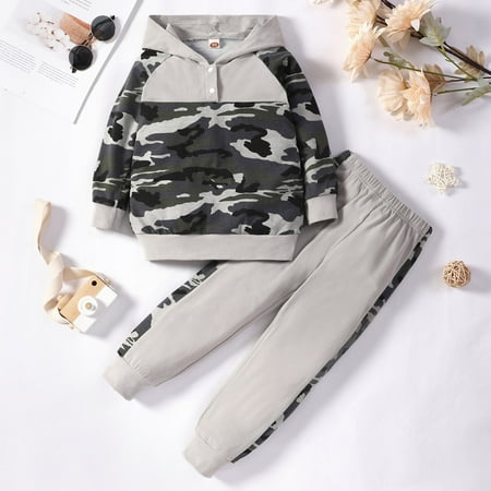 ZMHEGW Fall Outfits For Toddler Boys Girls Long Sleeve Camouflage Prints Hoodie T Shirt Tops Pullover Pants Outfits Set
ZMHEGW Fall Outfits For Toddler Boys Girls Long Sleeve Camouflage Prints Hoodie T Shirt Tops Pullover Pants Outfits Set