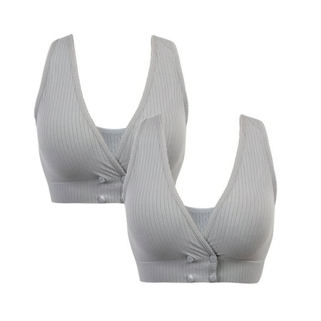 Pxiakgy bras for women Women s Solid Color Adjust Seamless Breathable Feeding Pajamas Bra 2PC Grey + L
Pxiakgy bras for women Women s Solid Color Adjust Seamless Breathable Feeding Pajamas Bra 2PC Grey + L