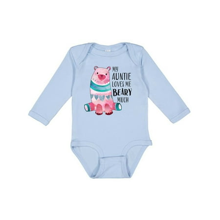 Inktastic My Auntie Loves Me Beary Much with Cute Bear Gift Baby Boy or Baby Girl Long Sleeve Bodysuit
Inktastic My Auntie Loves Me Beary Much with Cute Bear Gift Baby Boy or Baby Girl Long Sleeve Bodysuit
