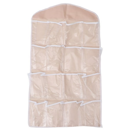 16 Pockets Clear Over Door Hanging Bag Shoe Rack Hanger Underwear Socks Bra Closet Storage Tidy Organizer (Grey)
16 Pockets Clear Over Door Hanging Bag Shoe Rack Hanger Underwear Socks Bra Closet Storage Tidy Organizer (Grey)