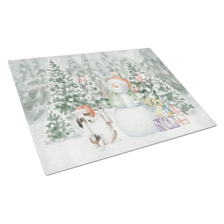 Atralian Shepherd Puppy Black White and Tan with Christmas Presents Glass Cutting Board Large 12 in x 15 in
Atralian Shepherd Puppy Black White and Tan with Christmas Presents Glass Cutting Board Large 12 in x 15 in