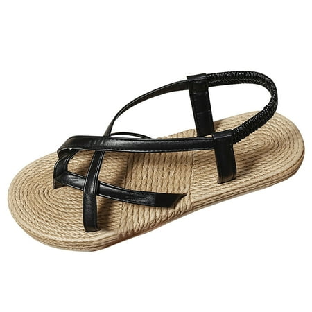 PEASKJP Sandals Women Comfortable Women s Flat Sandals with Rhinestone Open Toe Elastic Slip On Slingback Comfort Casual Walking Sandals (Black 7.5)
PEASKJP Sandals Women Comfortable Women s Flat Sandals with Rhinestone Open Toe Elastic Slip On Slingback Comfort Casual Walking Sandals (Black 7.5)