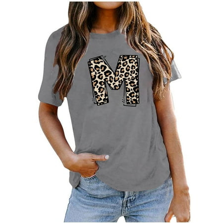 kakina CMSX Womens Tops Trendy Sexy Fashion Printed Loose T-shirt Short Sleeves Round-Neck Casual Tops Ladies Dress Blouses Gray M
kakina CMSX Womens Tops Trendy Sexy Fashion Printed Loose T-shirt Short Sleeves Round-Neck Casual Tops Ladies Dress Blouses Gray M