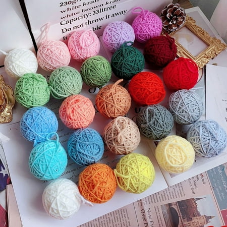 AYYUFE 6Pcs Christmas Ball Ornament Handmade Soft Texture Decorate Foam Floral Bouquet Wool Winding Ball for Christmas
AYYUFE 6Pcs Christmas Ball Ornament Handmade Soft Texture Decorate Foam Floral Bouquet Wool Winding Ball for Christmas