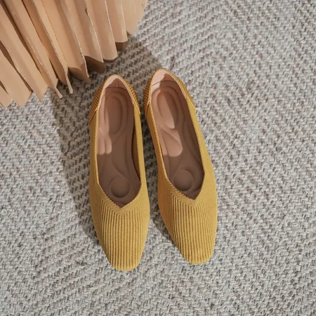 Women‘s Knitted Flat Shoes Solid Color Lightweight Shallow Mouth Slip On Shoes Women‘s Footwear
Women‘s Knitted Flat Shoes Solid Color Lightweight Shallow Mouth Slip On Shoes Women‘s Footwear