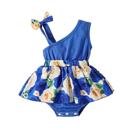 Babys Girls Floral Dress Baby Girls One Shoulder Floral Print Rompers Bodysuit Cute
Babys Girls Floral Dress Baby Girls One Shoulder Floral Print Rompers Bodysuit Cute