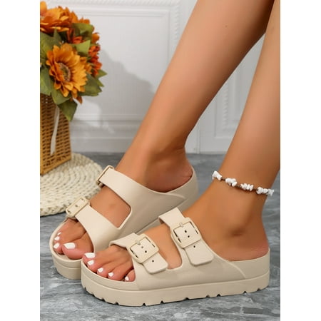 New Style Women‘s Outdoor Wear Versatile Fashionable Non-slip Wear-resistant Buckle Sandals Home Cushioning Soft And Comfortable Sandals
New Style Women‘s Outdoor Wear Versatile Fashionable Non-slip Wear-resistant Buckle Sandals Home Cushioning Soft And Comfortable Sandals