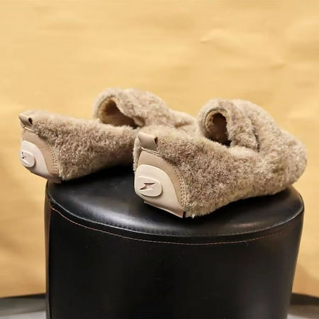 Warm Fluffy Fleece Lining Loafers Fashionable Slip On Flat Cotton Shoes Women‘s Footwear 
Warm Fluffy Fleece Lining Loafers Fashionable Slip On Flat Cotton Shoes Women‘s Footwear
