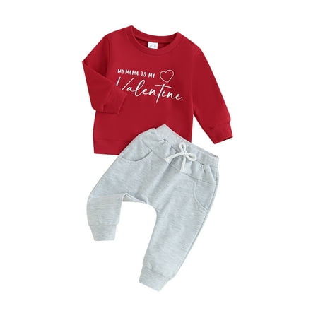 FEORJGP Toddler Boy Valentine’s Day Outfits Infant Baby Long Sleeve Sweatshirt Crew Neck Pullover Letter Print Tops + Drawstring Sweatpants Pocket Trousers Set Newborn Spring Fall Clothes
FEORJGP Toddler Boy Valentine’s Day Outfits Infant Baby Long Sleeve Sweatshirt Crew Neck Pullover Letter Print Tops + Drawstring Sweatpants Pocket Trousers Set Newborn Spring Fall Clothes