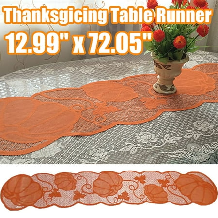 Travelwant Fall Table Runner Thanksgiving Decorations Maple Leaves Table Runner Harvest Lace Pumpkin Runner Brow Long Fall Table Line for Thanksgiving Dinner-12.99 x 72.05
Travelwant Fall Table Runner Thanksgiving Decorations Maple Leaves Table Runner Harvest Lace Pumpkin Runner Brow Long Fall Table Line for Thanksgiving Dinner-12.99 x 72.05