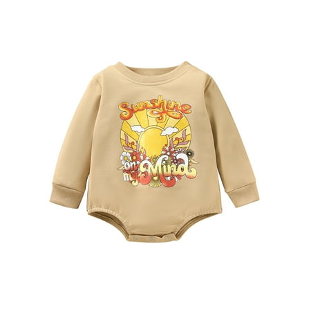 Lieserram Baby Boys Girls Romper Long Sleeve Crew Neck Sun Flower Print Bodysuit for Casual Daily
Lieserram Baby Boys Girls Romper Long Sleeve Crew Neck Sun Flower Print Bodysuit for Casual Daily