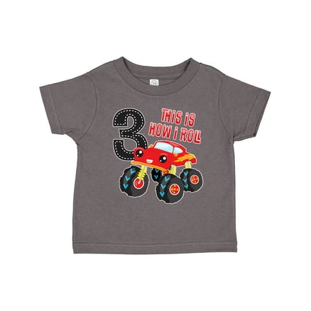 Inktastic Monster Truck How I Roll 3rd Birthday Gift Toddler Boy Girl T-Shirt
Inktastic Monster Truck How I Roll 3rd Birthday Gift Toddler Boy Girl T-Shirt