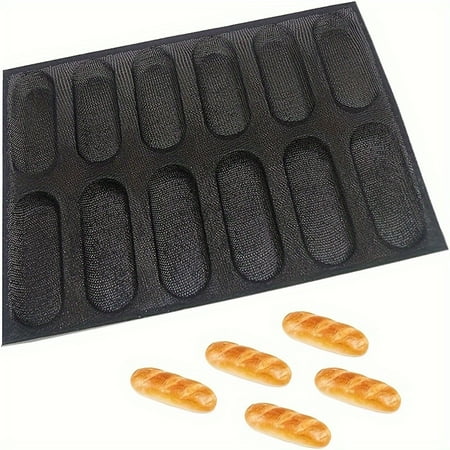 DEKAXID 1pc Flexible Silicone Mini Baguette Mold 11.81inch X 15.75inch Hot Dog Bun Mold Breathable Bread Mold Baking Tools Home Kitchen Accessories
DEKAXID 1pc Flexible Silicone Mini Baguette Mold 11.81inch X 15.75inch Hot Dog Bun Mold Breathable Bread Mold Baking Tools Home Kitchen Accessories
