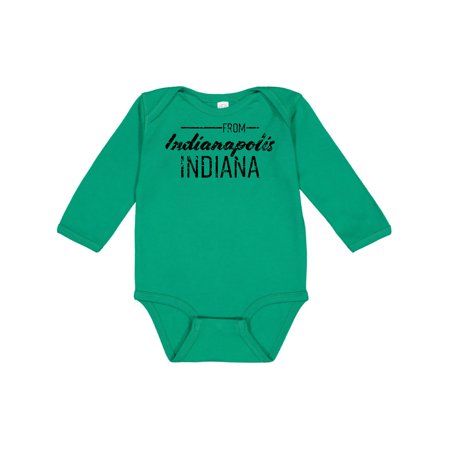 Inktastic From Indianapolis Indiana in Black Distressed Text Gift Baby Boy or Baby Girl Long Sleeve Bodysuit
Inktastic From Indianapolis Indiana in Black Distressed Text Gift Baby Boy or Baby Girl Long Sleeve Bodysuit