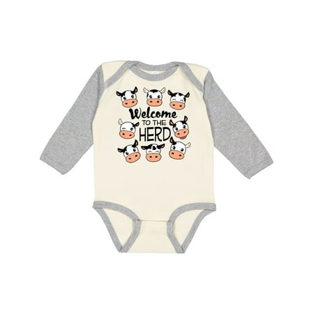Inktastic Welcome to the Herd with cute Black and White Holstein Cows Gift Baby Boy or Baby Girl Long Sleeve Bodysuit
Inktastic Welcome to the Herd with cute Black and White Holstein Cows Gift Baby Boy or Baby Girl Long Sleeve Bodysuit