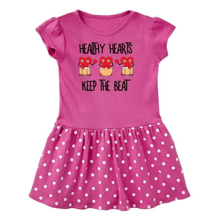 Inktastic Healthy Hearts Gift Toddler Girl Dress