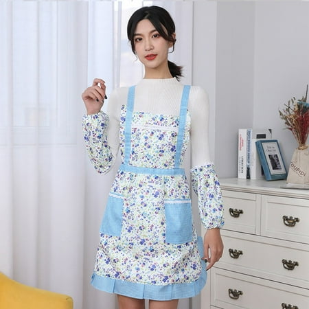 ALSLIAO Woman Apron with Pocket Oversleeves Waterproof for Housework Kitchen Cooking BBQ
ALSLIAO Woman Apron with Pocket Oversleeves Waterproof for Housework Kitchen Cooking BBQ