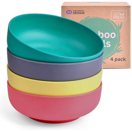 Bamboo Kids Bowls Set - 4-pack Reusable Bamboo Dinnerware Bowls For Kids and Toddlers - Colorful Bamboo Fiber Childrens Dinner Bowls for Everyday Use - Bamboo Dishes for Kids and Adults
Bamboo Kids Bowls Set - 4-pack Reusable Bamboo Dinnerware Bowls For Kids and Toddlers - Colorful Bamboo Fiber Childrens Dinner Bowls for Everyday Use - Bamboo Dishes for Kids and Adults