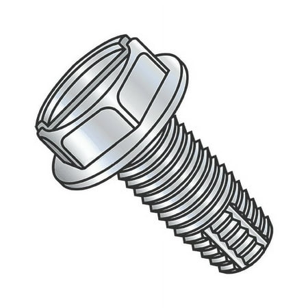 Thread Cutting Screw - Type F - Slotted Drive Indented Hex Head with Washer - Steel - 1/4 -20 Thread - 3/4 Long
Thread Cutting Screw - Type F - Slotted Drive Indented Hex Head with Washer - Steel - 1/4 -20 Thread - 3/4 Long