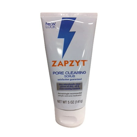 Zapzyt Pore Clearing Scrub Acne Medication, Cleanser -5 Oz, 2 Pack