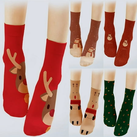 Winter Socks Reduce Socks 5 Thick Print Women s Pairs Socks Cotton Christmas Snagging Bottom Socks for Christmas Xmas Gift,Multicolor,One Size
Winter Socks Reduce Socks 5 Thick Print Women s Pairs Socks Cotton Christmas Snagging Bottom Socks for Christmas Xmas Gift,Multicolor,One Size