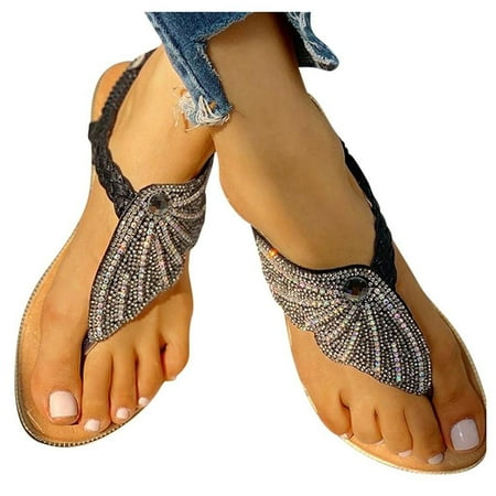 Sandals for Women Flat Women s Ladies Crystal Butterfly Flip Flops Sandals Casual Beach Travel Strappy Sandals Dressy Open Toe Shoes
Sandals for Women Flat Women s Ladies Crystal Butterfly Flip Flops Sandals Casual Beach Travel Strappy Sandals Dressy Open Toe Shoes
