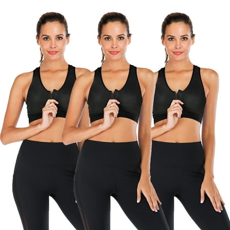 DODOING 3-Pack Women s Front Zipper Closure Sports Bra Removable Cups High Support Workout Sports Bra Apricot
DODOING 3-Pack Women s Front Zipper Closure Sports Bra Removable Cups High Support Workout Sports Bra Apricot