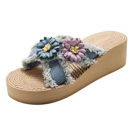 Yeleire Women s Linen Wedge Sandals Fashion Summer Sandals Denim Cross Women s Beach Sandals
Yeleire Women s Linen Wedge Sandals Fashion Summer Sandals Denim Cross Women s Beach Sandals