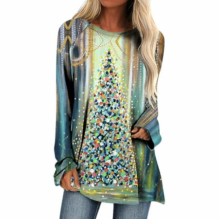 Christmas Deals Women s Christmas Print Loose Sweatshirt Flowy Swing Crew Neck Long Sleeve Sweatshirts on Clearance
Christmas Deals Women s Christmas Print Loose Sweatshirt Flowy Swing Crew Neck Long Sleeve Sweatshirts on Clearance
