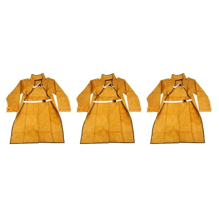 3Pcs 120cm Welding Apron Retardant Long Sleeve Welder Protective Clothing Split Leather Fire-Resistant
3Pcs 120cm Welding Apron Retardant Long Sleeve Welder Protective Clothing Split Leather Fire-Resistant