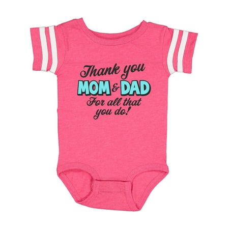 Inktastic Thank You Mom and Dad For All That You Do Gift Baby Boy or Baby Girl Bodysuit
Inktastic Thank You Mom and Dad For All That You Do Gift Baby Boy or Baby Girl Bodysuit
