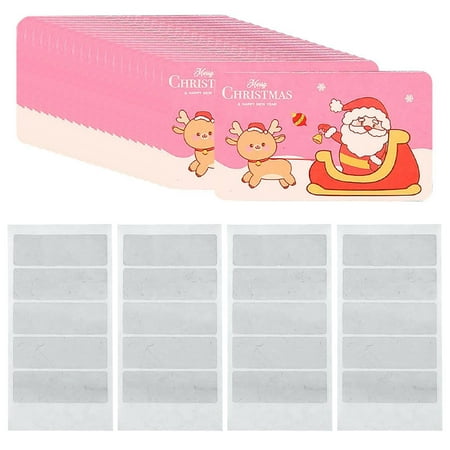Yubnlvae Holiday Part 20PCS Christmas DIY Christmas Scratch Card Handwritten Lucky Scratch Homemade Christmas Raffle Scratch Card
Yubnlvae Holiday Part 20PCS Christmas DIY Christmas Scratch Card Handwritten Lucky Scratch Homemade Christmas Raffle Scratch Card